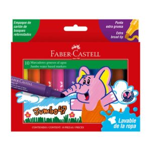Plumónes Jumbo 47 Faber Castell Estuche x 10 und.