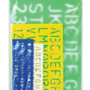 Regla Letras y Numeros X 4 Pzs