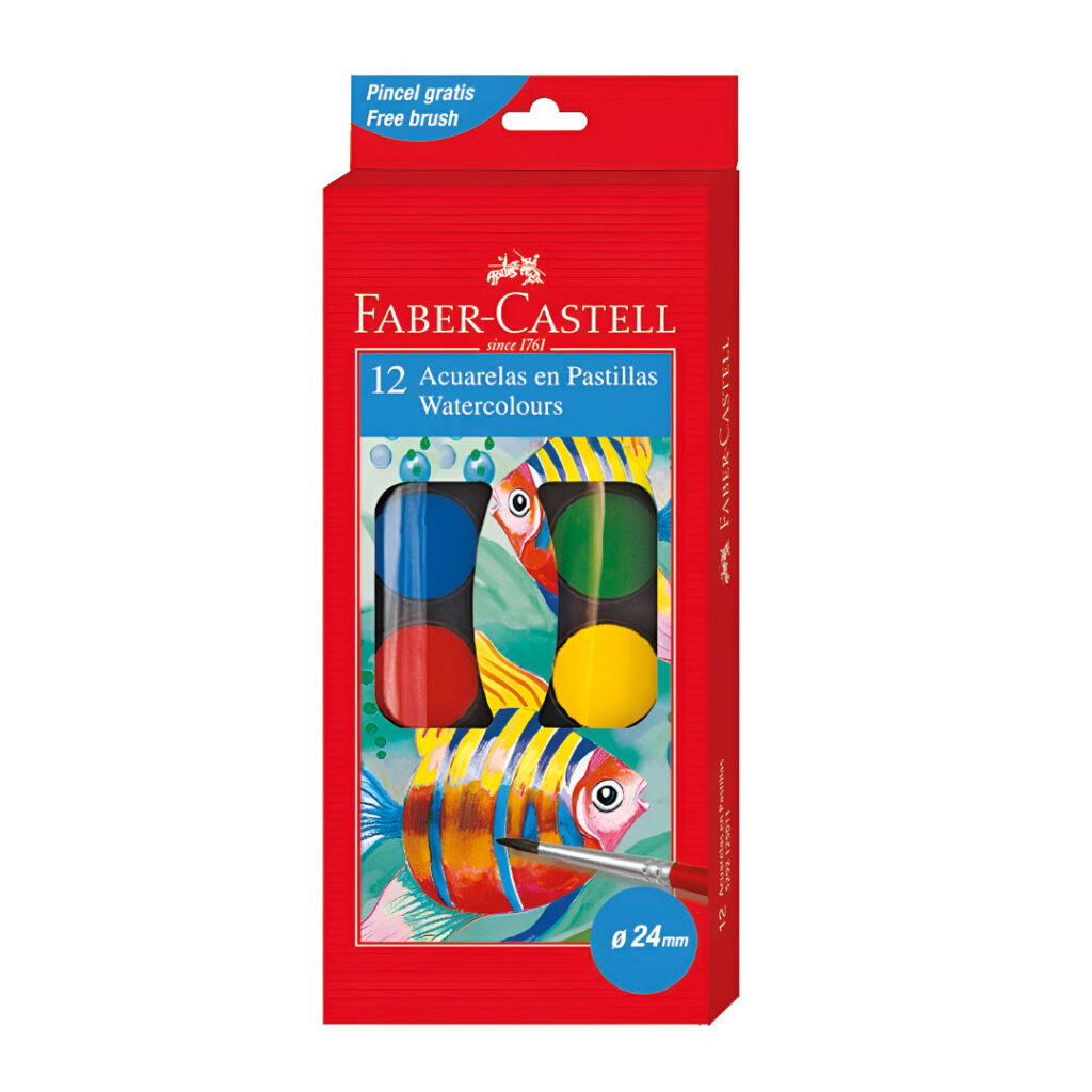 Acuarela Faber Castell x 12 und. (24mm)