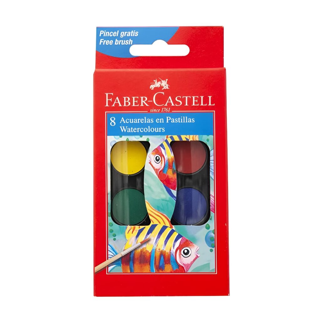 Acuarela Faber Castell x 8 und. (24mm)