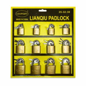 Candado Dorado 25-32-38 x12 UND