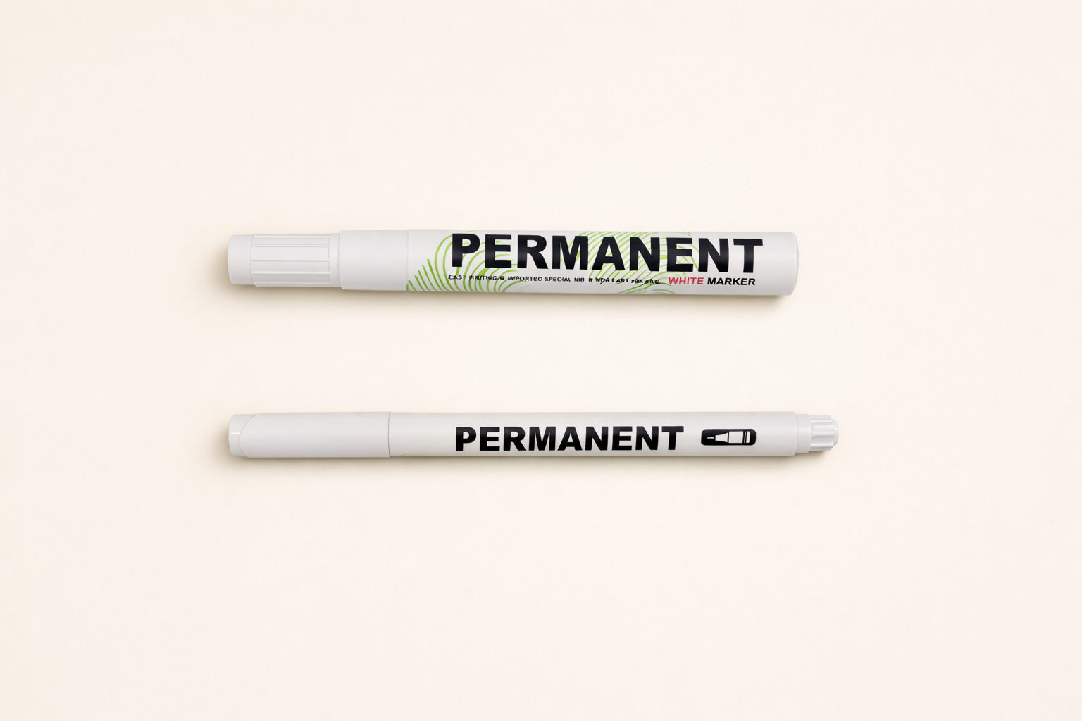 Marcador Permanente Blanco (Grueso y Delgado)