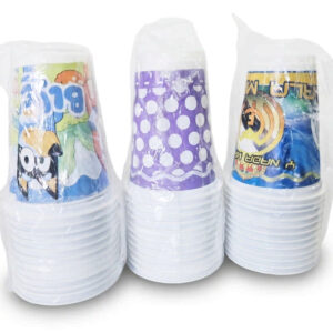 Vasos Descartables con Diseño de Fiesta X 12 Und