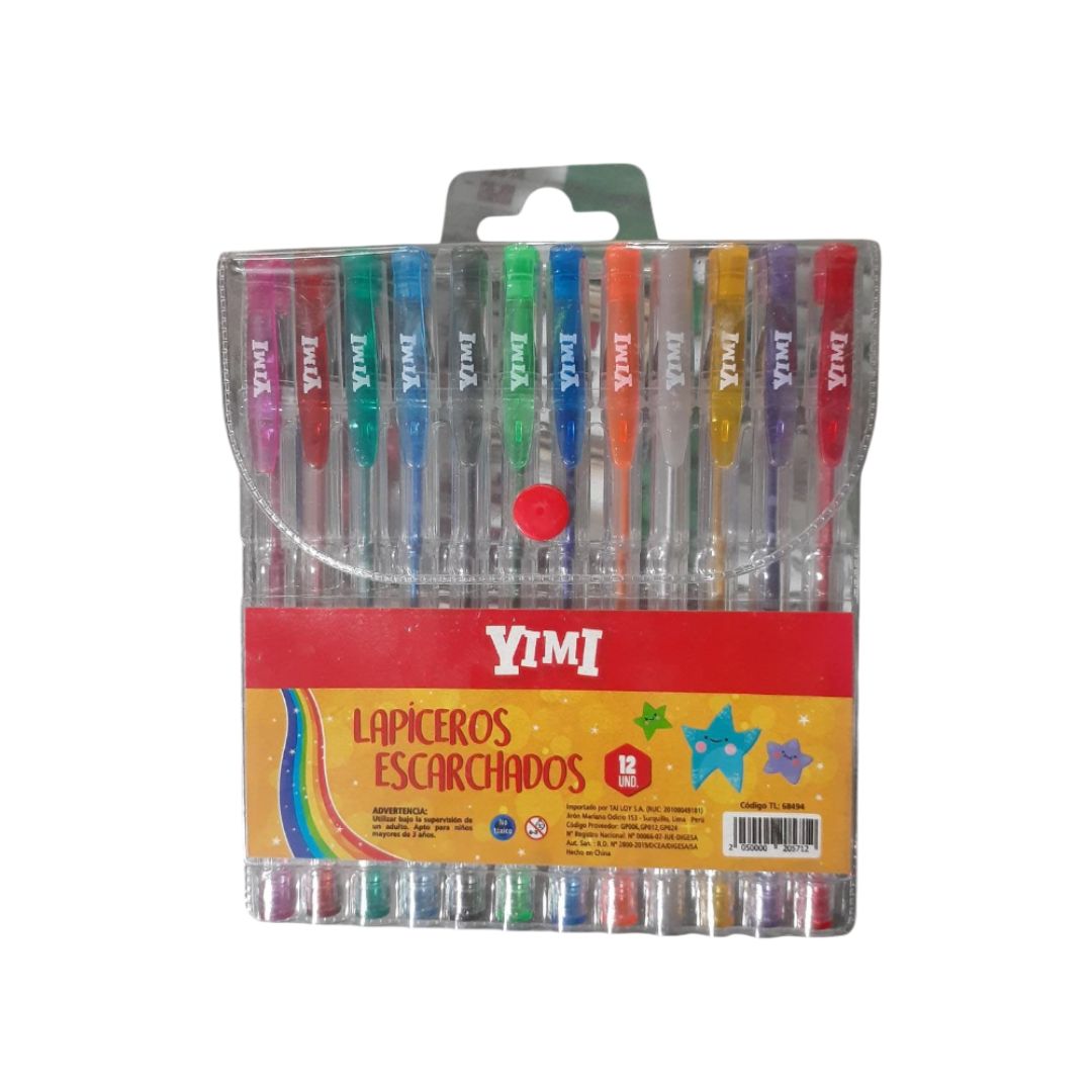 Lapicero Escarchado Yimi X12 UND