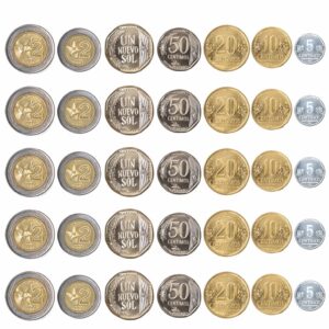 Plancha de Monedas Desglosables