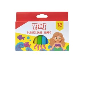 Plastilinas Jumbo Yimi x 12 und.
