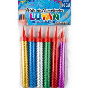 Vela Volcan 10 CM X 6 Und 30 SG