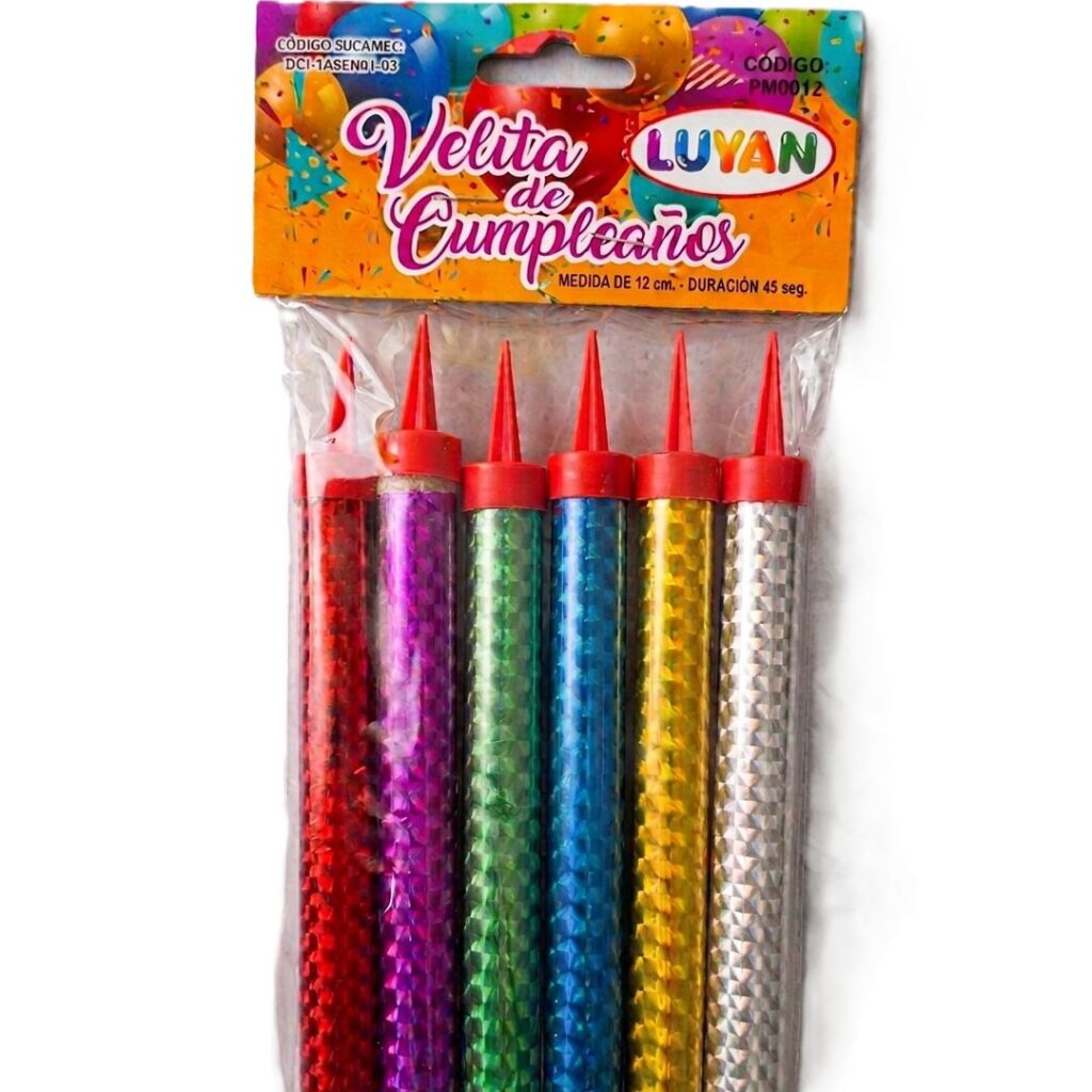 Vela Volcán 12 Cm x 6 Und 45 SG