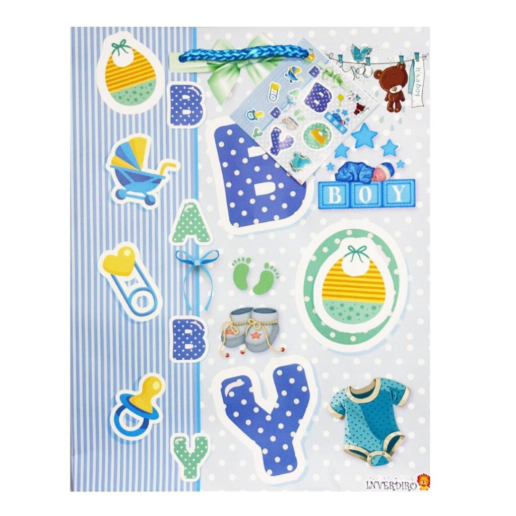 Bolsa de Regalo Grande Mate Babyshower (25 X 19.7CM)