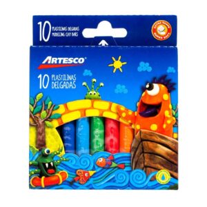 Plastilina Delgada Artesco x 10 Und
