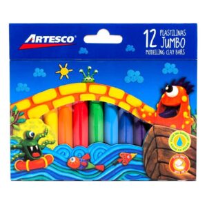 Plastilina Jumbo Artesco x 12 Und