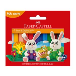 Plastilina Jumbo Faber Castell x 12 Und