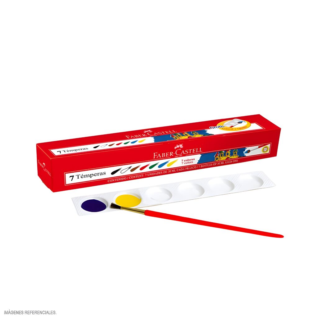 Tempera x 7 Faber Castell