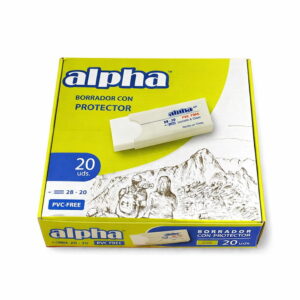 Borrador Blanco Grande Alpha X 20 Und