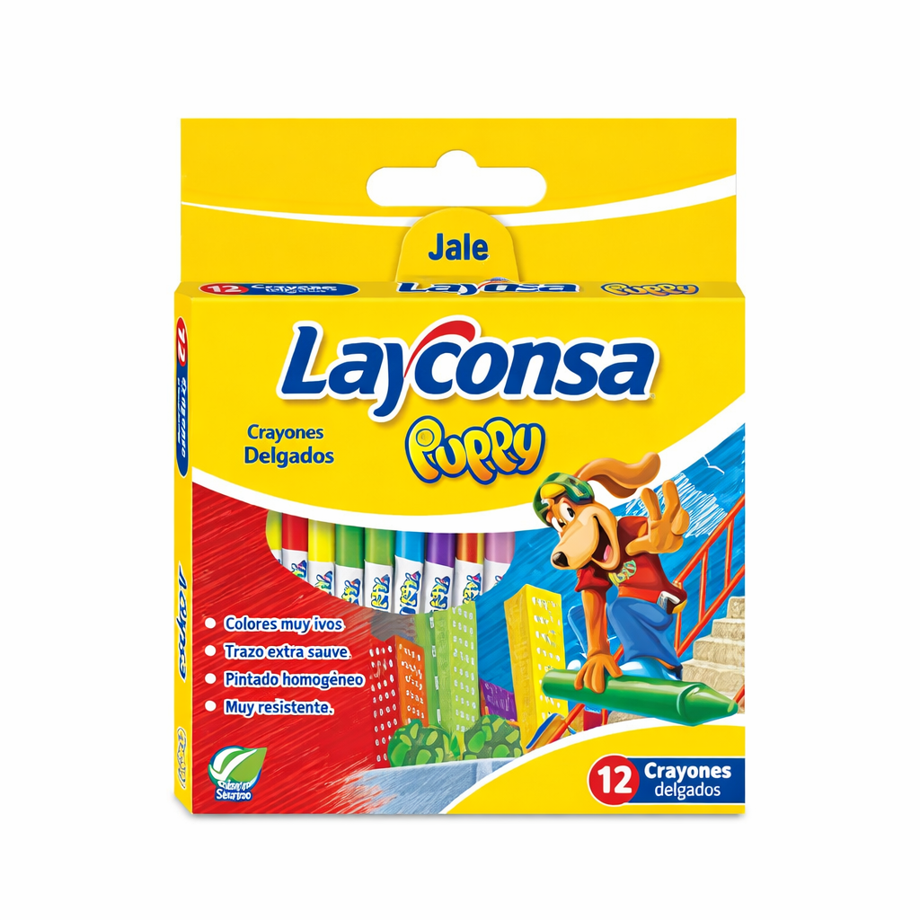 Crayones Delgado Layconsa x12 UND