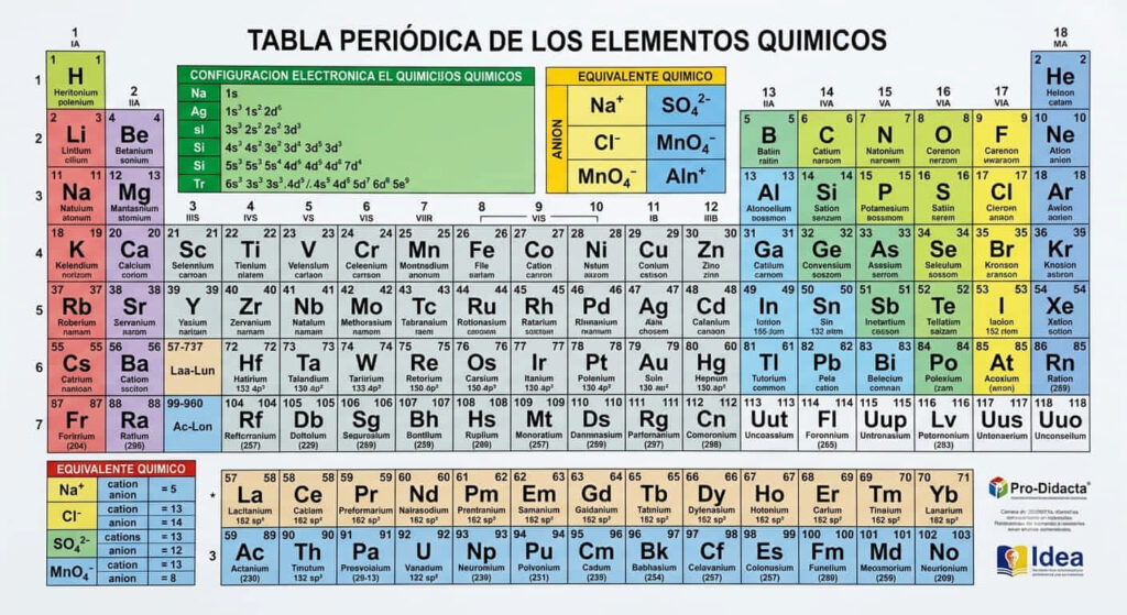 Tabla Periodica 2 cuerpos escolar