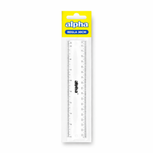 Regla de Plástico Alpha 30cm
